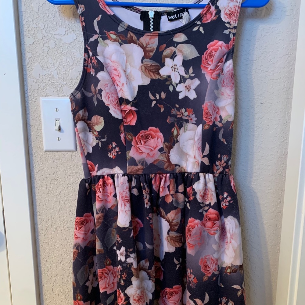 Tank Top Mid-Length Floral Dress